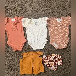 Baby Girl 0/3M Assorted Bundle (5 pieces)
